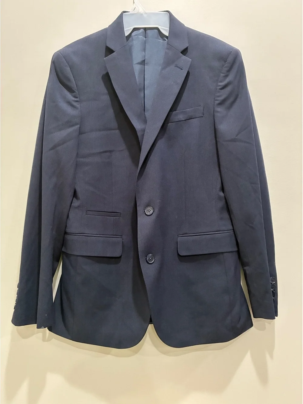J. Ferrar Slim Fit Navy Blue Men's Blazer Suit Jacket